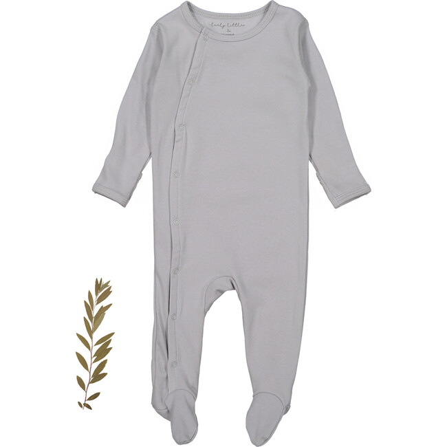 The Cotton Snap Romper, Cloud