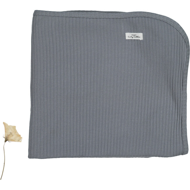 The Ribbed Blanket, Slate - Blankets - 1