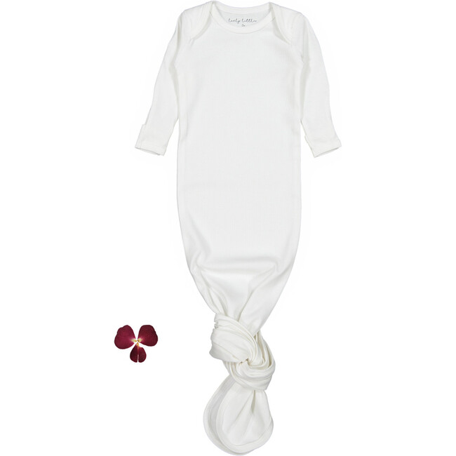 The Cotton Baby Gown, White
