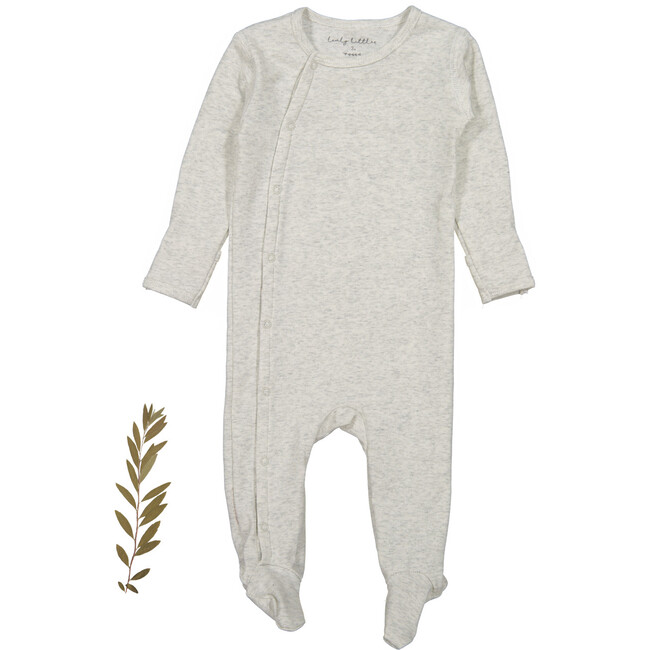 The Cotton Snap Romper, Oatmeal