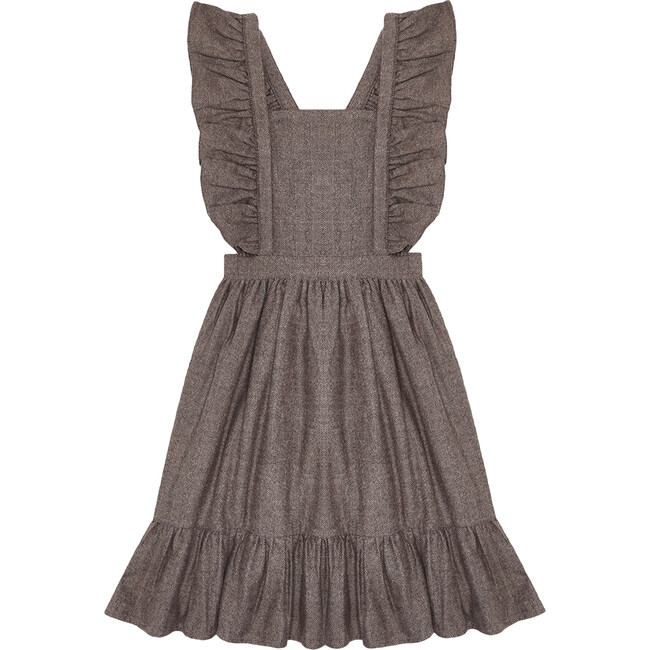 Jacques Dress, Chocolate Herringbone