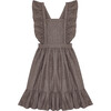Jacques Dress, Chocolate Herringbone - Dresses - 1 - thumbnail