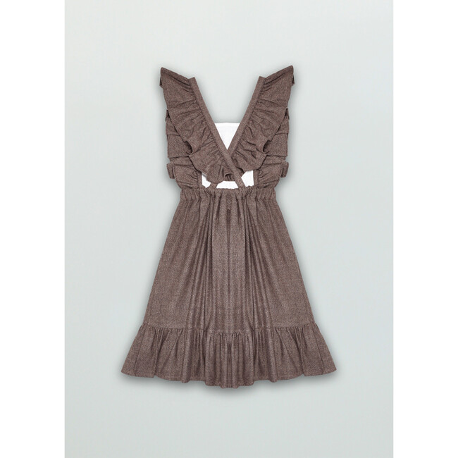 Jacques Dress, Chocolate Herringbone - Dresses - 3