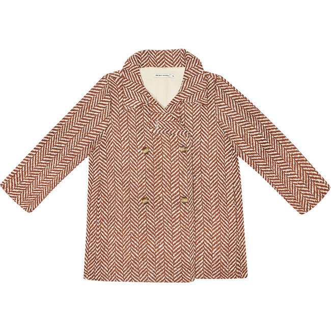 Ronie Coat, Toffe Herringbone - Wool Coats - 1