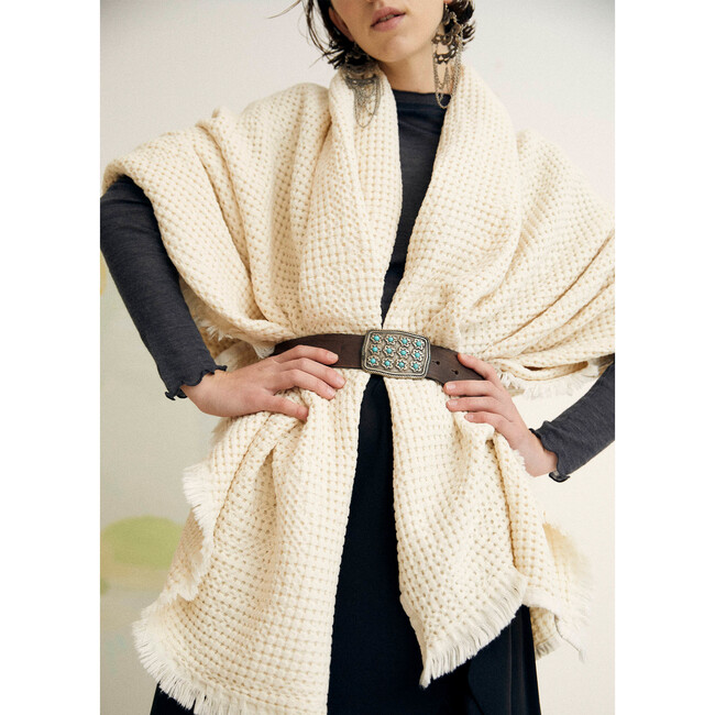 Waffle Blanket, Natural