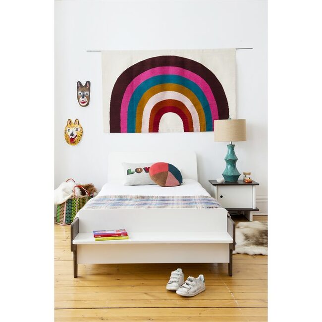 River Twin Bed, White/Birch - Beds - 2