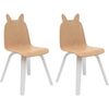 Set of 2 Rabbit Play Chairs, Birch - Kids Seating - 1 - thumbnail