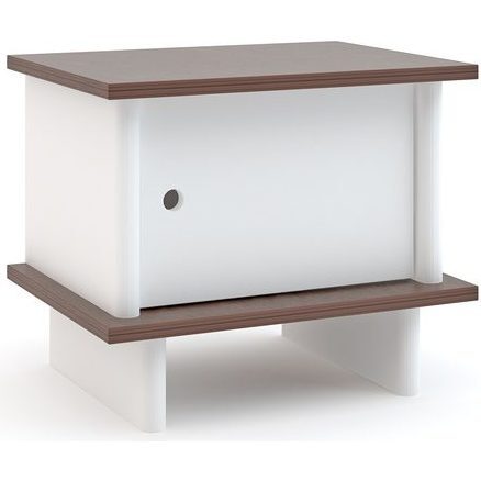 ML Nightstand, White/ Walnut - Nightstands - 1