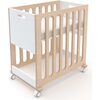 Fawn 2-in-1 Crib System, White/ Birch - Cribs - 1 - thumbnail