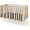 Fawn 2-in-1 Crib System, White/ Birch - Cribs - 4
