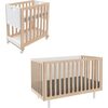Fawn 2-in-1 Crib System, White/ Birch - Cribs - 5