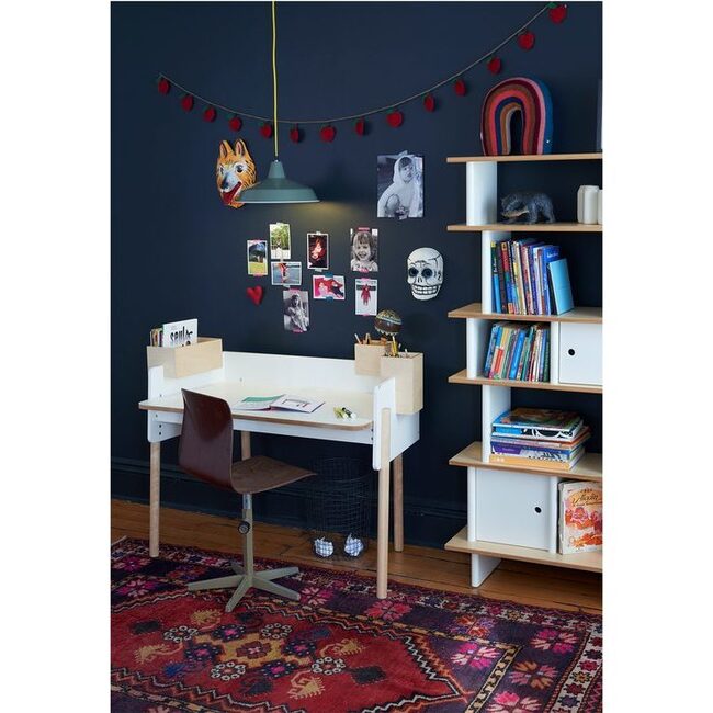 Brooklyn Desk, White/ Birch - Play Tables - 4