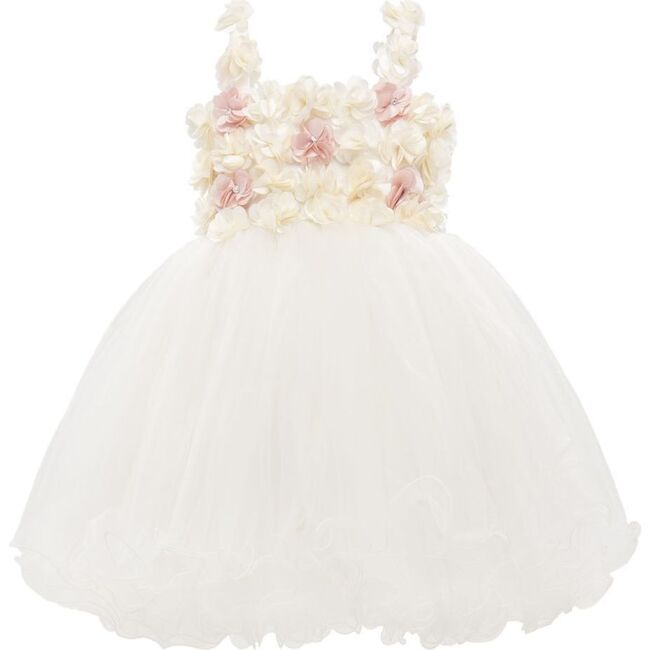 Rose Campanula Dress, White