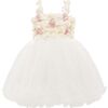Rose Campanula Dress, White - Dresses - 1 - thumbnail