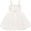 Rose Campanula Dress, White - Dresses - 2 - thumbnail