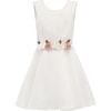 Floral Montara Dress, White - Dresses - 1 - thumbnail