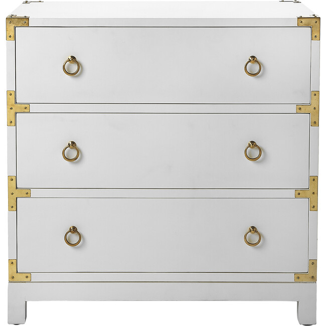 Forster Campaign Chest, Glossy White