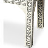 Vivienne Bone Inlay Side Table, Grey - Accent Tables - 3