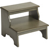 Melrose Wooden Step Stool, Silver Satin - Accent Seating - 4