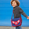 Vintage Flyer Crossbody Messenger Bag, Blue and Red - Bags - 2