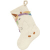 Christmas Stocking in Hand Felted Wool, Unicorn on Cream - Stockings - 1 - thumbnail