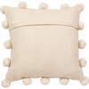 Christmas Pillow, Cream Pom Poms on Cream - Accents - 2 - thumbnail