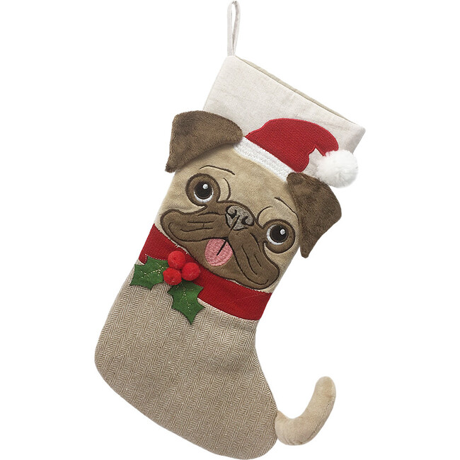 Merry Pug-Mas Christmas Stocking