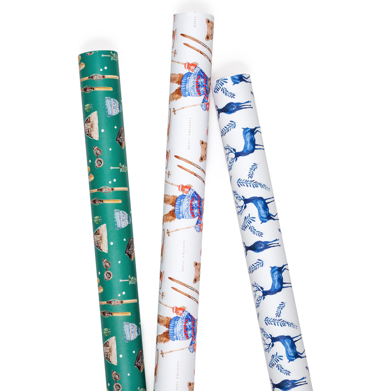 Lindquist Lane Winter Theme Wrapping Paper Sheets