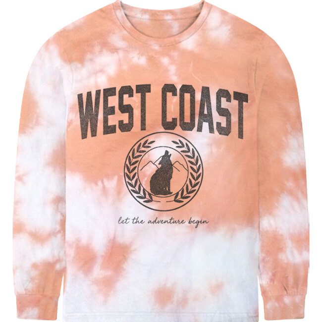 West Coast Tee, Pink tie-dye