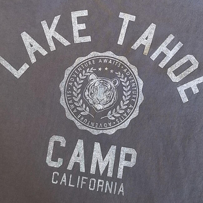 Lake Tahoe Camp Tee, Washed Black - Tees - 3