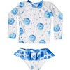 Aurore Two Pieces Rashguard, Bubbly Blue - Two Pieces - 1 - thumbnail
