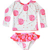 Aurore Two Pieces Rashguard, Pink Fest - Two Pieces - 1 - thumbnail