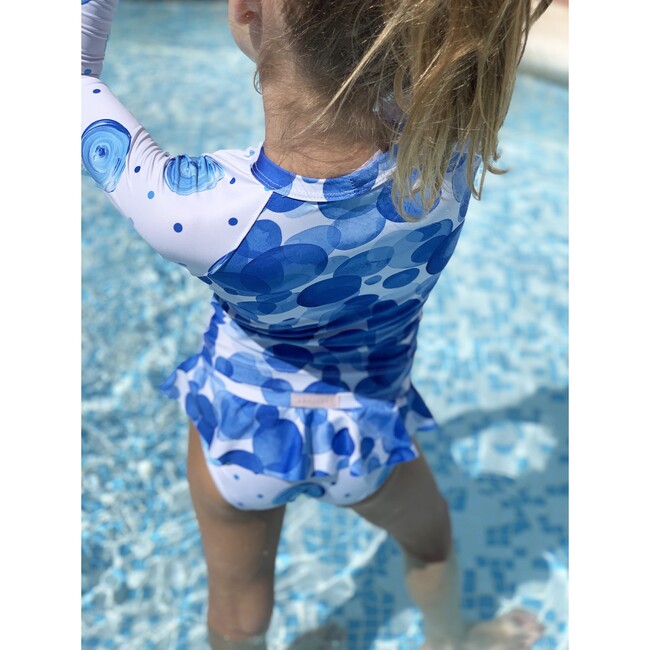 Aurore Two Pieces Rashguard, Bubbly Blue - Two Pieces - 3