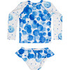 Aurore Two Pieces Rashguard, Bubbly Blue - Two Pieces - 5