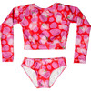 Aless Cropped Rash Set, Pink Fest - Two Pieces - 1 - thumbnail