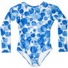 Bella Long Sleeve One Piece, Bubbly Blue - One Pieces - 1 - thumbnail