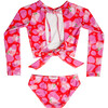 Aless Cropped Rash Set, Pink Fest - Two Pieces - 5