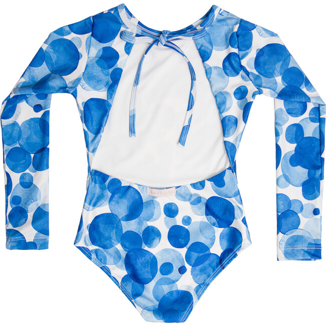 Bella Long Sleeve One Piece, Bubbly Blue - One Pieces - 5
