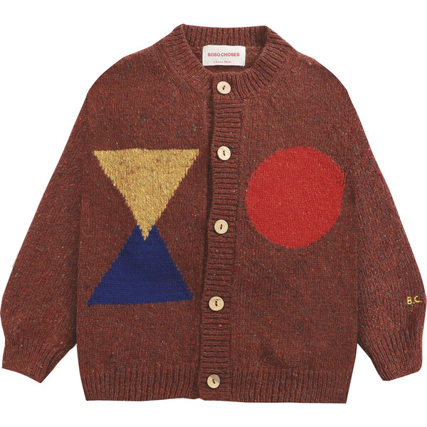Geometric Knitted Cardigan - Bobo Choses Tops | Maisonette
