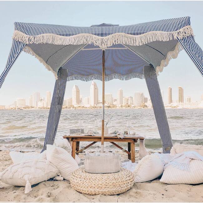 The Cabana, Lauren's Navy Stripe - Outdoor Home - 8