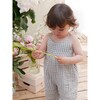 Linen Jumping Jack Jumpsuit, Blue Check - Jumpsuits - 3