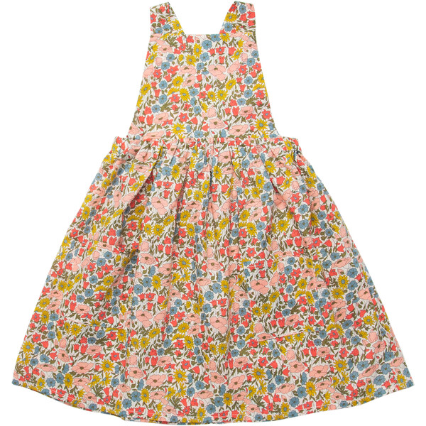 Cotton Conkers Pinafore, Poppy & Daisy Liberty Print - Nellie Quats ...