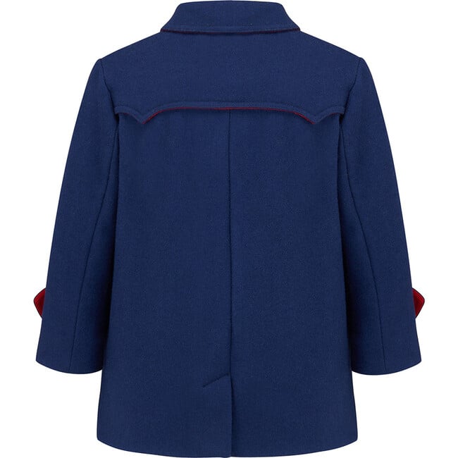 Marylebone Pea Coat, Portland Blue - Wool Coats - 3