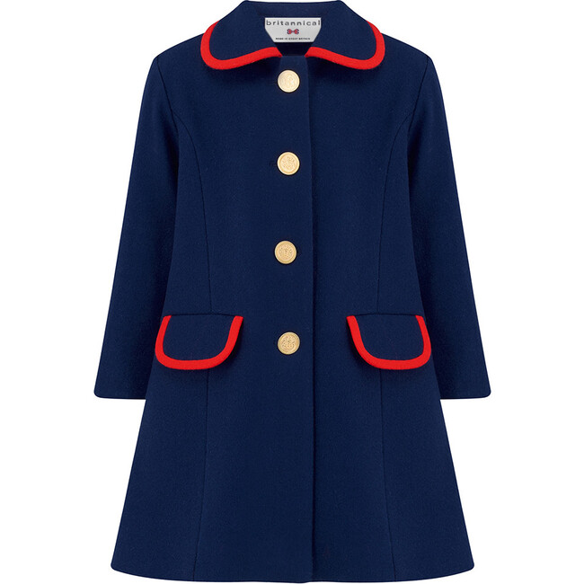 Kensington Gallery Coat, Serpentine Blue - Wool Coats - 1