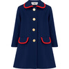 Kensington Gallery Coat, Serpentine Blue - Wool Coats - 1 - thumbnail