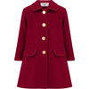 Kensington Coat - Belgravia Burgundy - Wool Coats - 1 - thumbnail