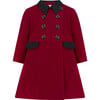 Piccadilly Dress Coat, Theatrical Red - Wool Coats - 1 - thumbnail