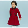 Piccadilly Dress Coat, Theatrical Red - Wool Coats - 5