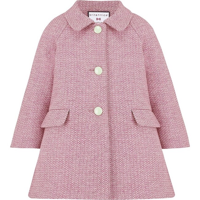 Islington Coat, Blossom Pink - Wool Coats - 1