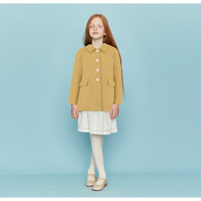 Islington Coat, Honey Yellow - Wool Coats - 2